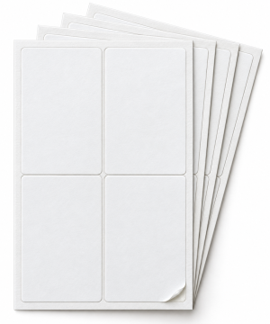 139mm x 99mm Rectangular Labels – 4 labels per sheet