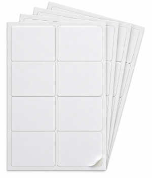 99mm x 68mm Rectangular Labels – 8 labels per sheet